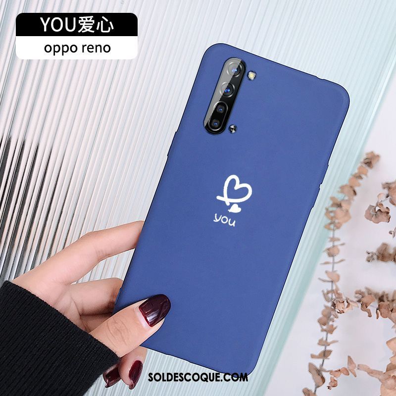 Coque Oppo Reno 3 Fluide Doux Net Rouge Nouveau Amour Personnalité Housse En Ligne