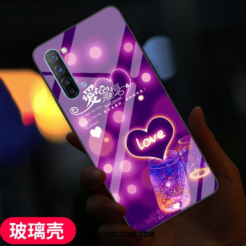 Coque Oppo Reno 3 Fluide Doux Protection Verre Étui Frais Pas Cher