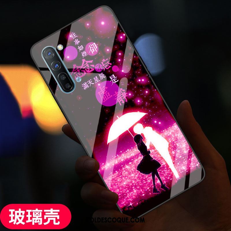 Coque Oppo Reno 3 Fluide Doux Protection Verre Étui Frais Pas Cher