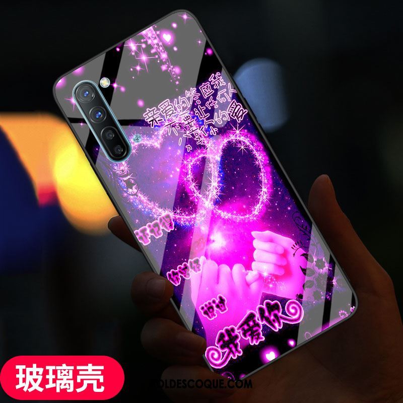 Coque Oppo Reno 3 Fluide Doux Protection Verre Étui Frais Pas Cher