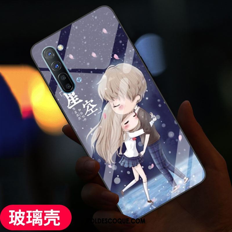 Coque Oppo Reno 3 Fluide Doux Protection Verre Étui Frais Pas Cher