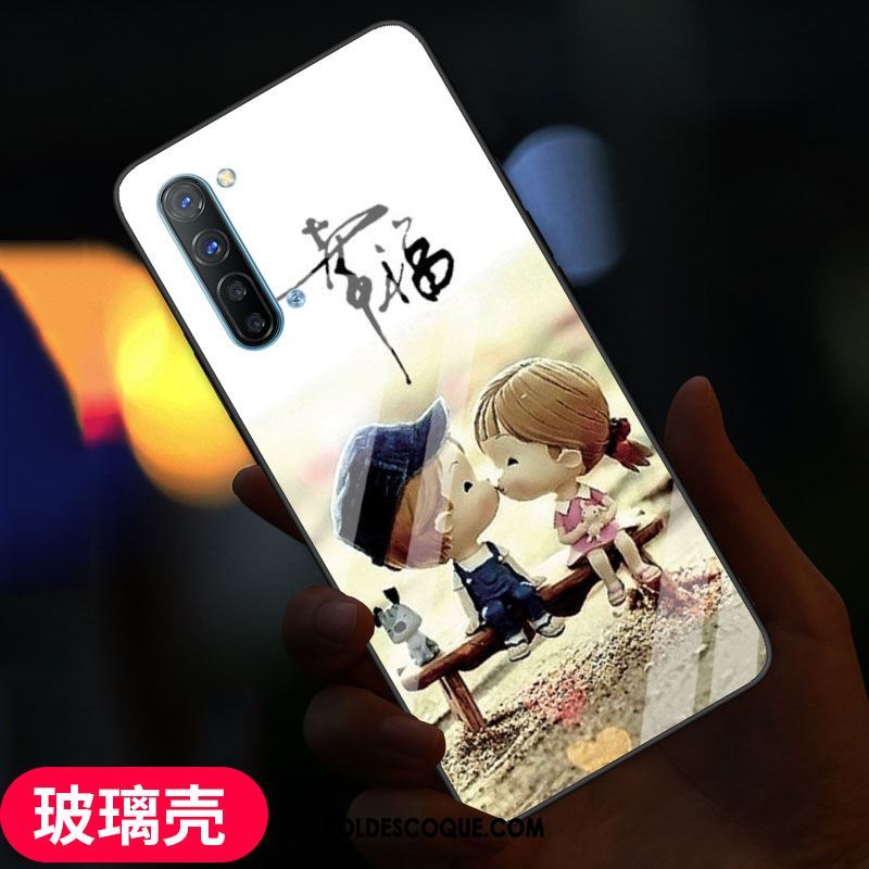 Coque Oppo Reno 3 Fluide Doux Protection Verre Étui Frais Pas Cher