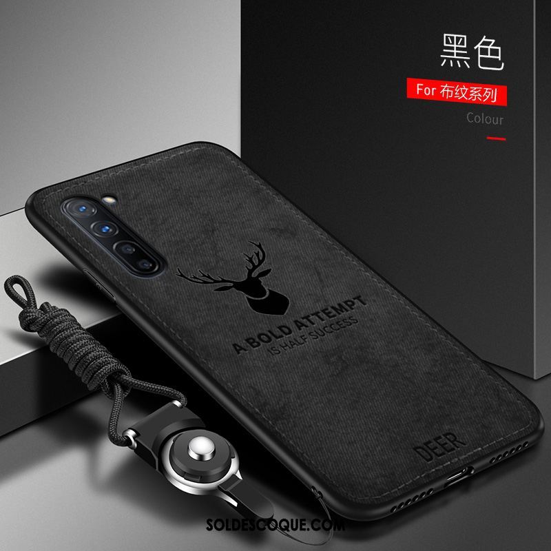 Coque Oppo Reno 3 Incassable Tissu Gris Très Mince Téléphone Portable Soldes