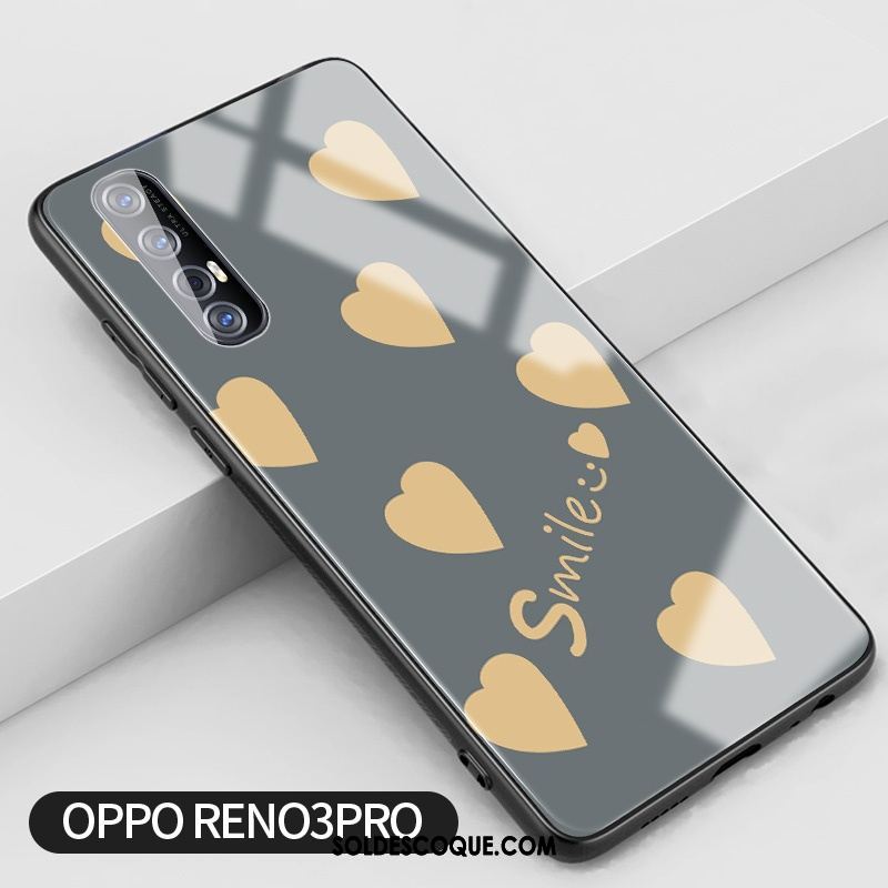 Coque Oppo Reno 3 Pro Amour Silicone Simple Protection Verre Pas Cher