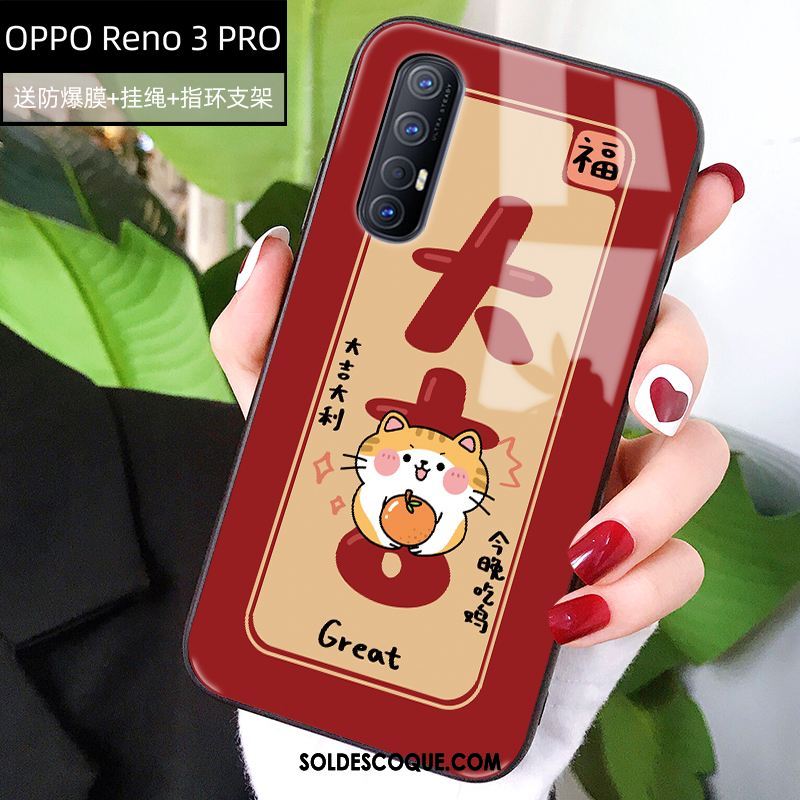 Coque Oppo Reno 3 Pro Tout Compris Incassable Protection Jaune Amoureux Pas Cher