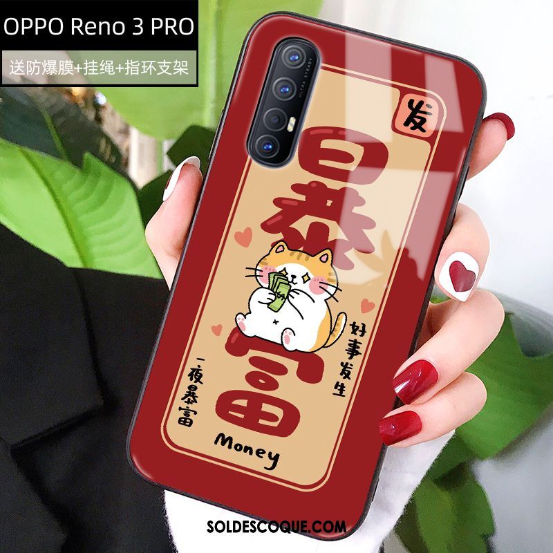 Coque Oppo Reno 3 Pro Tout Compris Incassable Protection Jaune Amoureux Pas Cher