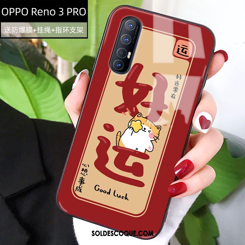 Coque Oppo Reno 3 Pro Tout Compris Incassable Protection Jaune Amoureux Pas Cher