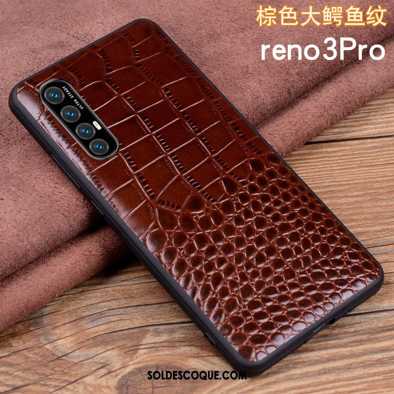 Coque Oppo Reno 3 Pro Tout Compris Légères Net Rouge Téléphone Portable Silicone Pas Cher