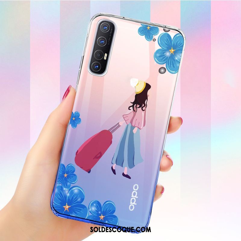 Coque Oppo Reno 3 Pro Tout Compris Tendance Ballon Personnalité Bleu Pas Cher