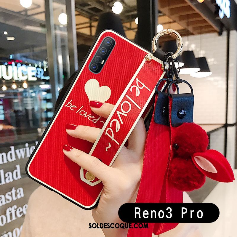 Coque Oppo Reno 3 Pro Étui Lapin Nouveau Ornements Suspendus Amour France