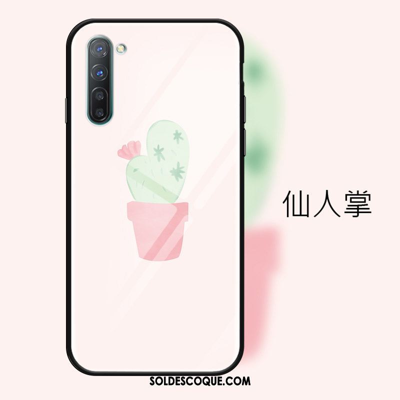 Coque Oppo Reno 3 Téléphone Portable Dessin Animé Rose Fraise Protection Pas Cher