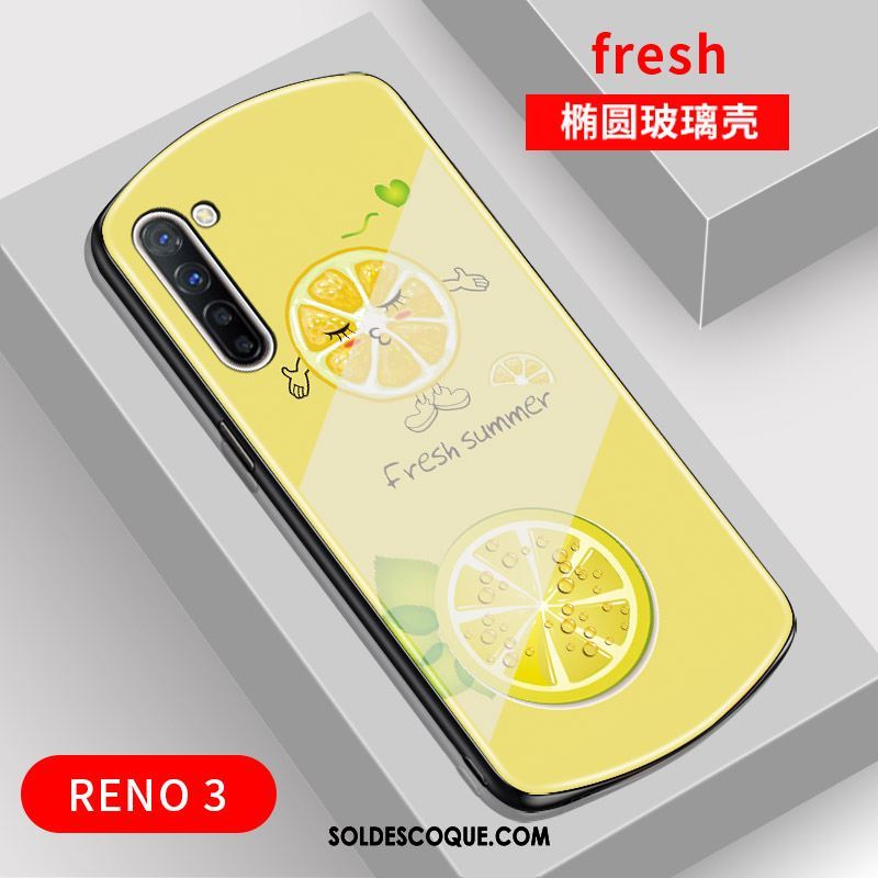 Coque Oppo Reno 3 Verre Net Rouge Arc Téléphone Portable Charmant Pas Cher