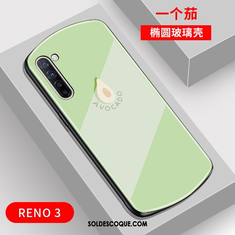 Coque Oppo Reno 3 Verre Net Rouge Arc Téléphone Portable Charmant Pas Cher