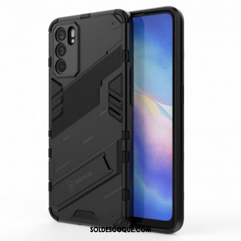 Coque Oppo Reno 6 5G Support Amovible Deux Positions Mains Libres