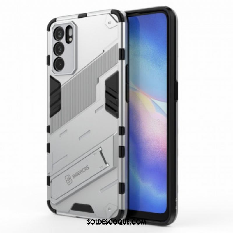 Coque Oppo Reno 6 5G Support Amovible Deux Positions Mains Libres