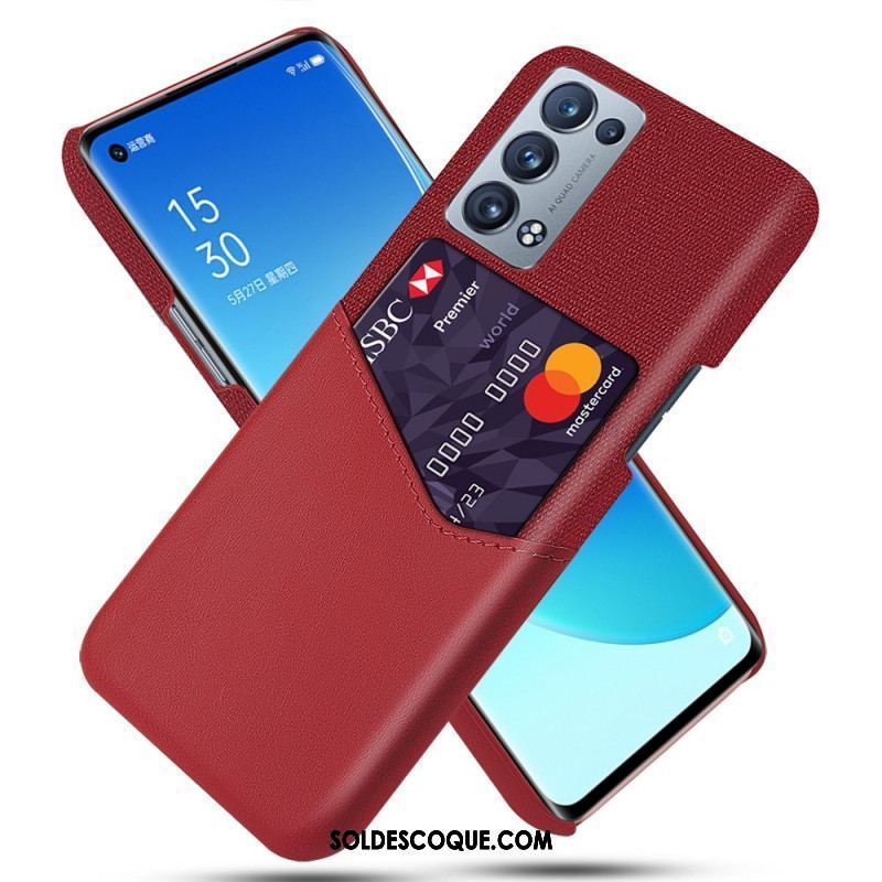 Coque Oppo Reno 6 PRo 5G Porte-Carte Accès Facile