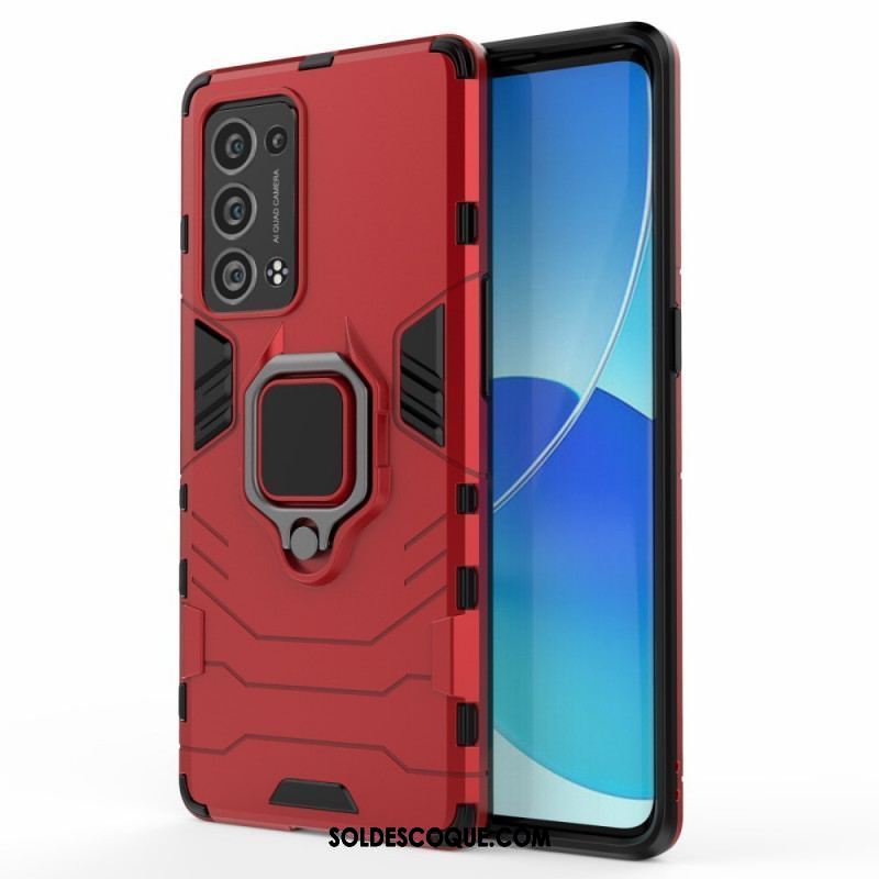 Coque Oppo Reno 6 Pro 5G Anneau-Support Pivotant