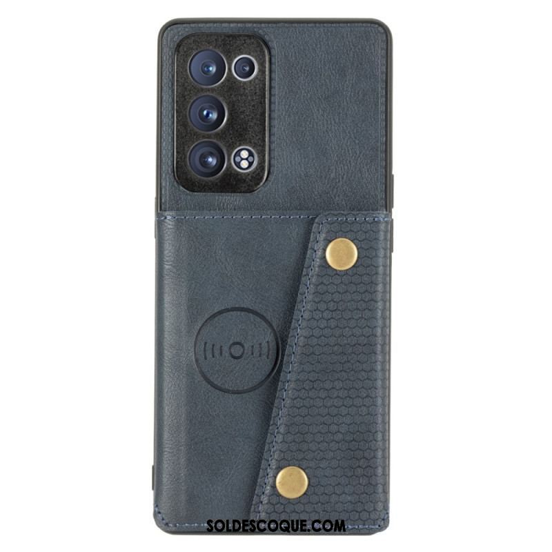 Coque Oppo Reno 6 Pro 5G Porte-Cartes Dépliant