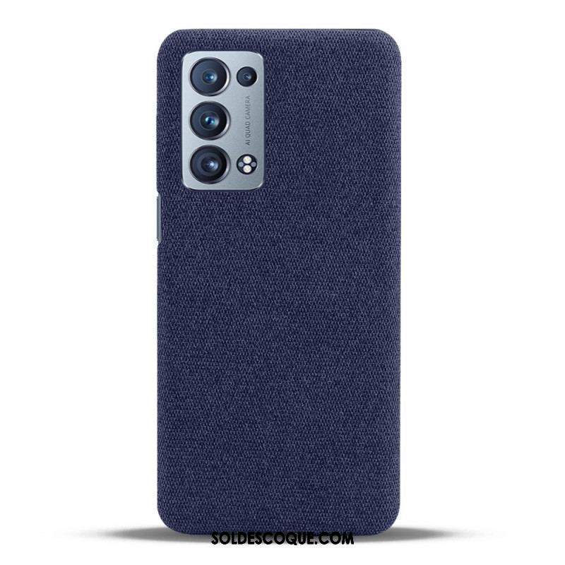 Coque Oppo Reno 6 Pro 5G Revêtement Tissu