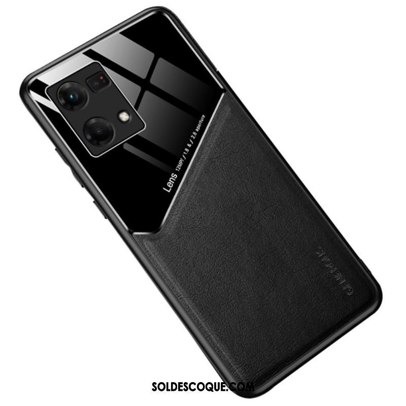 Coque Oppo Reno 7 Simili Cuir Haut de Gamme