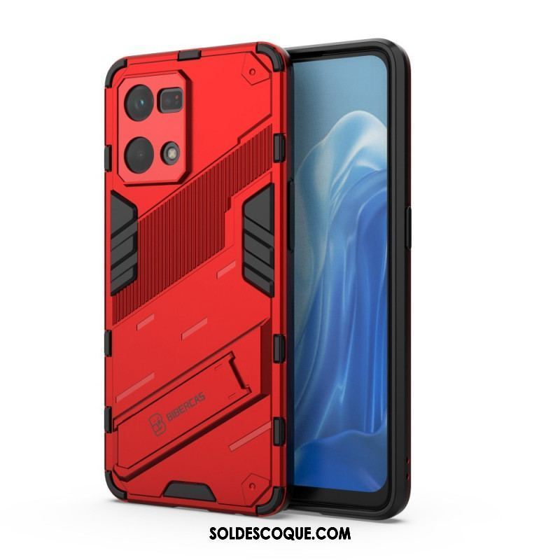 Coque Oppo Reno 7 Support Amovible Deux Positions Mains Libres