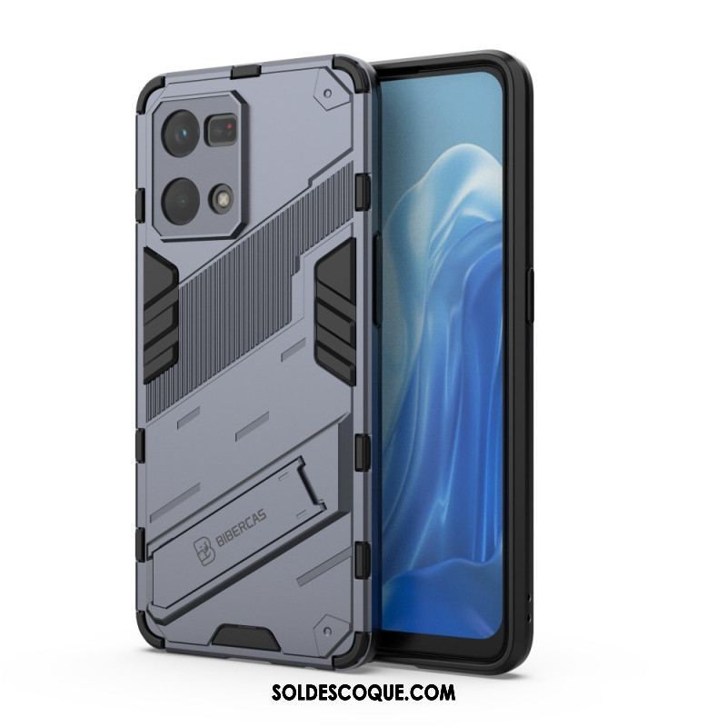 Coque Oppo Reno 7 Support Amovible Deux Positions Mains Libres