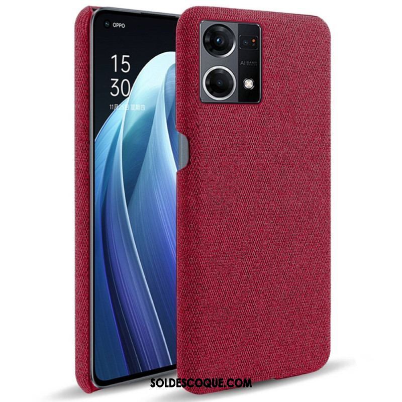 Coque Oppo Reno 7 Tissu