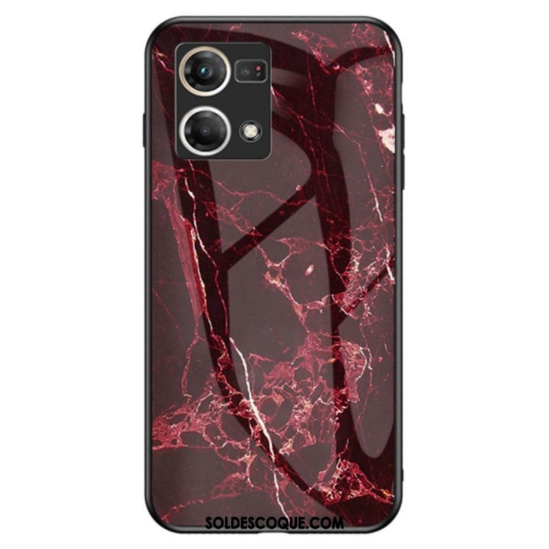 Coque Oppo Reno 7 Verre Trempé Marbre