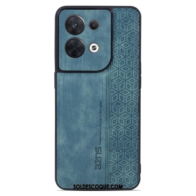 Coque Oppo Reno 8 Effet Cuir AZNS