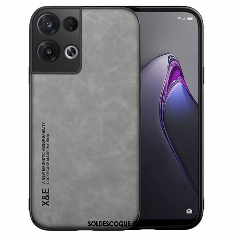 Coque Oppo Reno 8 Effet Cuir X&E