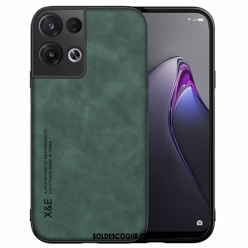 Coque Oppo Reno 8 Effet Cuir X&E