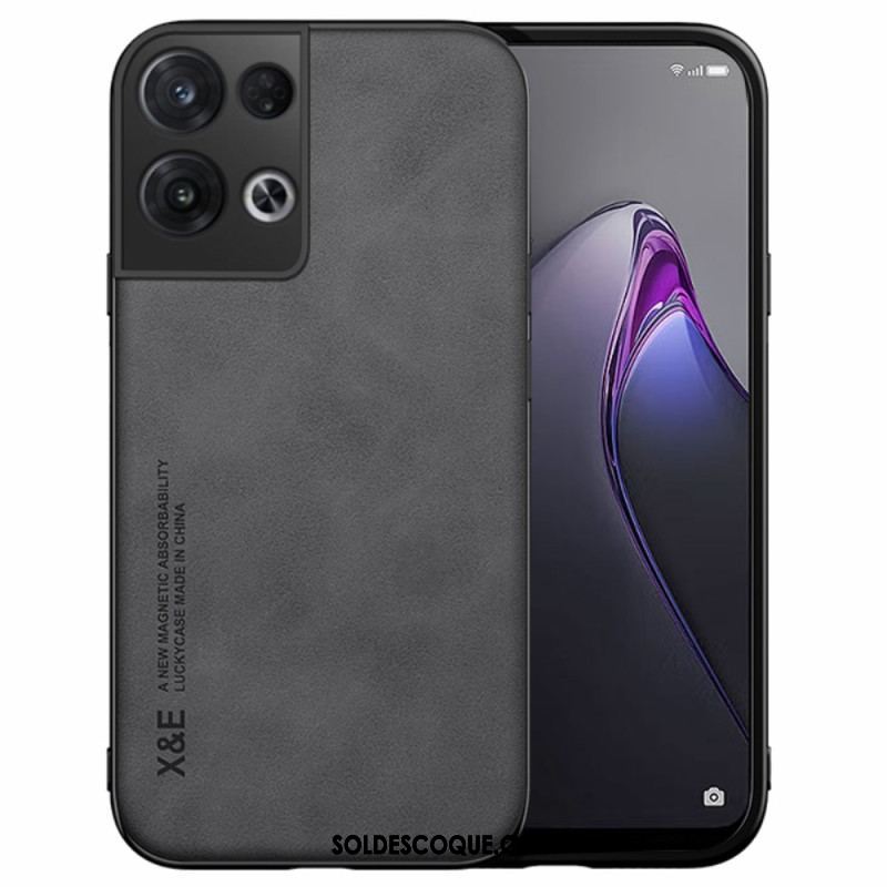 Coque Oppo Reno 8 Effet Cuir X&E