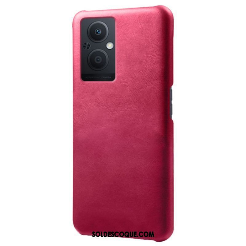 Coque Oppo Reno 8 Lite Effet Cuir