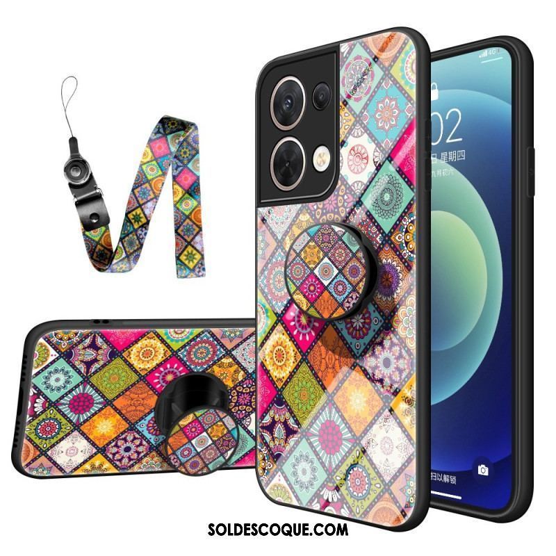 Coque Oppo Reno 8 Patchwork