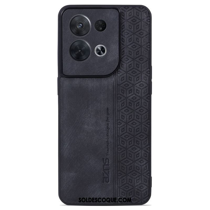 Coque Oppo Reno 8 Pro Effet Cuir AZNS