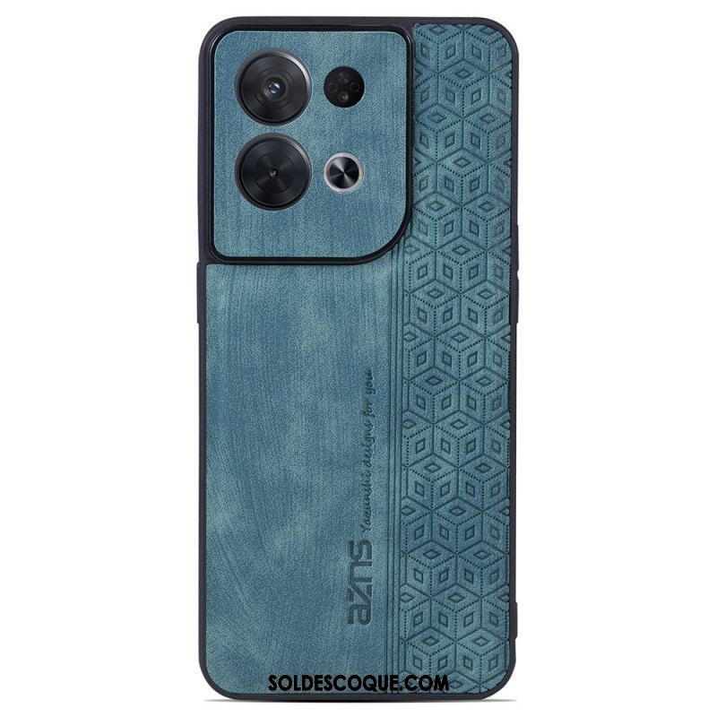 Coque Oppo Reno 8 Pro Effet Cuir AZNS