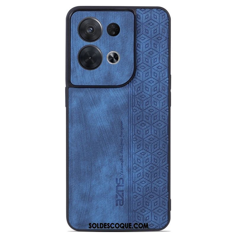 Coque Oppo Reno 8 Pro Effet Cuir AZNS