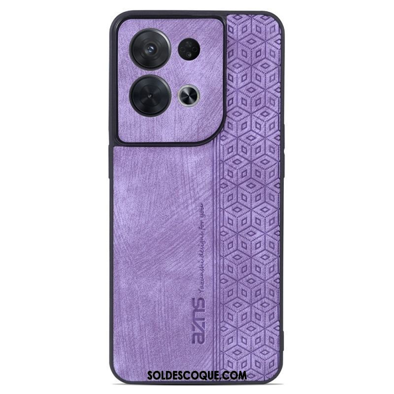 Coque Oppo Reno 8 Pro Effet Cuir AZNS