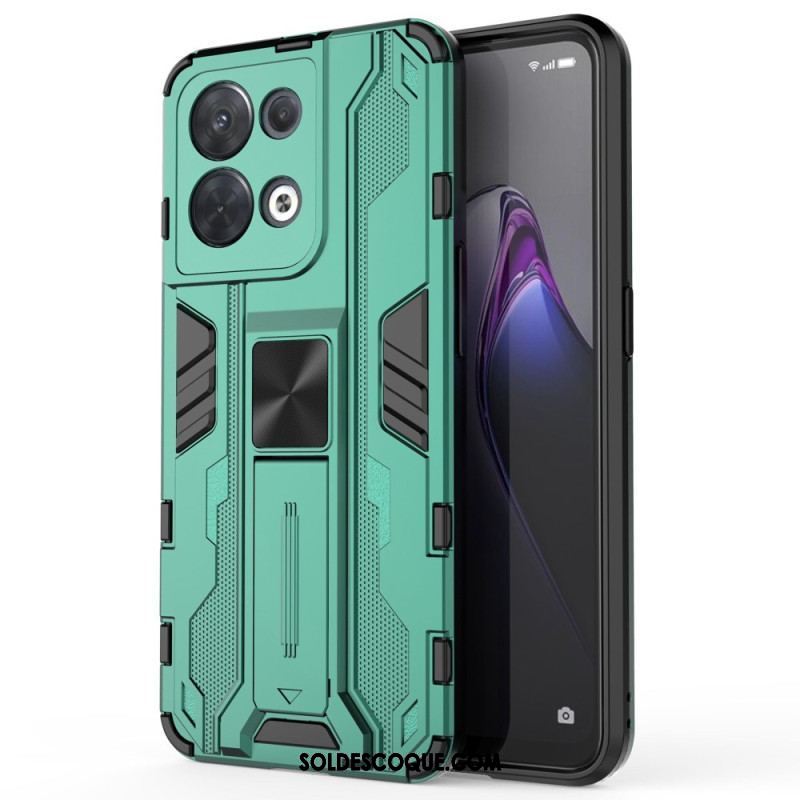 Coque Oppo Reno 8 Support Amovible Vertical et Horizontal