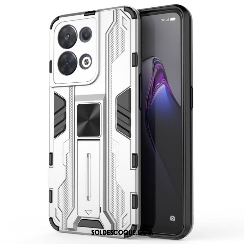 Coque Oppo Reno 8 Support Amovible Vertical et Horizontal