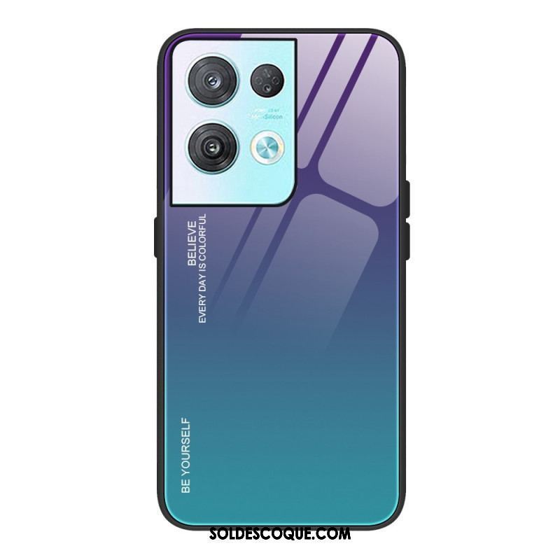 Coque Oppo Reno 8 Verre Trempé Be Yourself