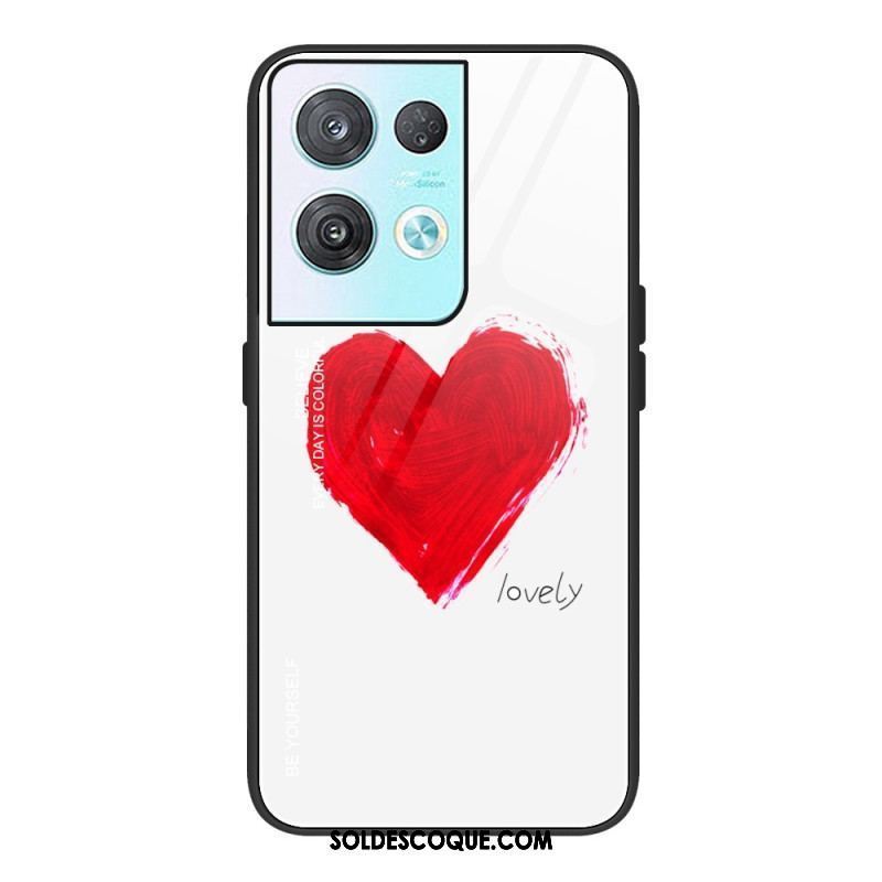 Coque Oppo Reno 8 Verre Trempé Coeur