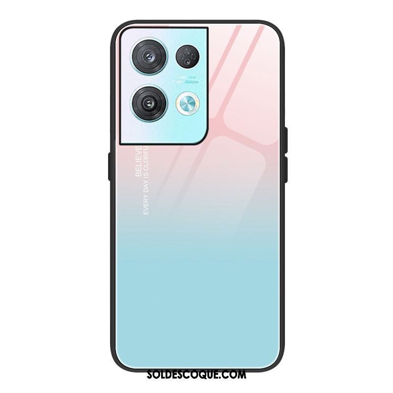 Coque Oppo Reno 8 Verre Trempé Gradient