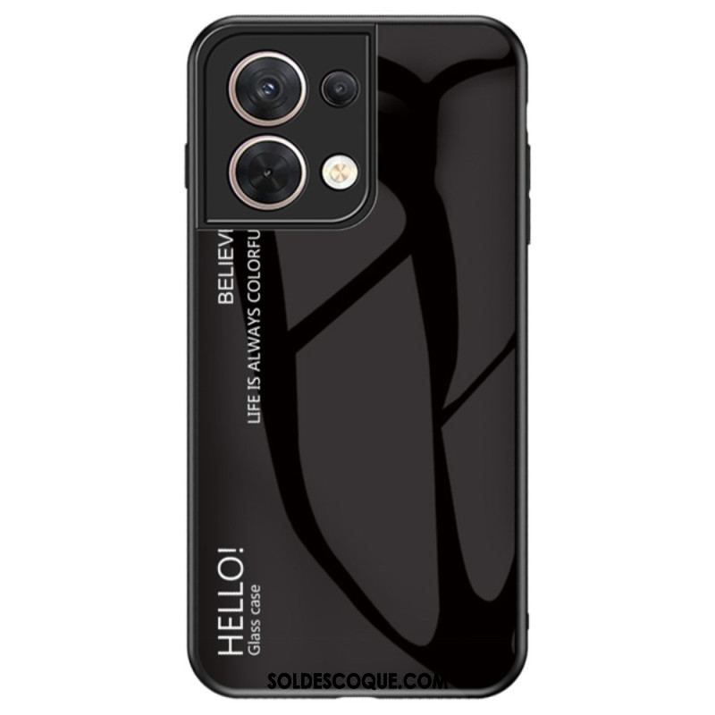 Coque Oppo Reno 8 Verre Trempé Hello