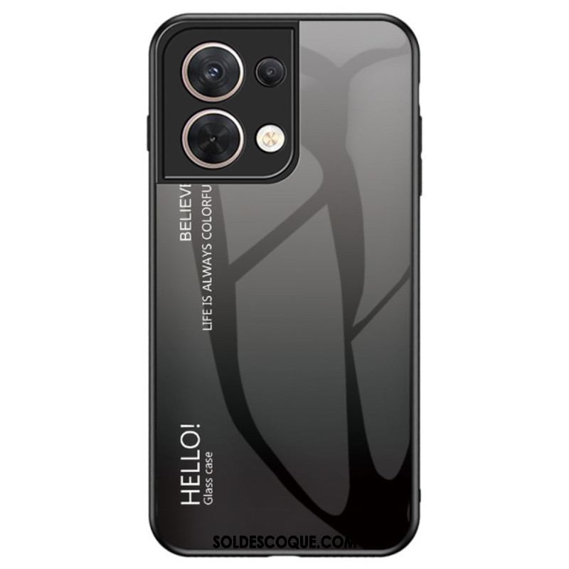 Coque Oppo Reno 8 Verre Trempé Hello