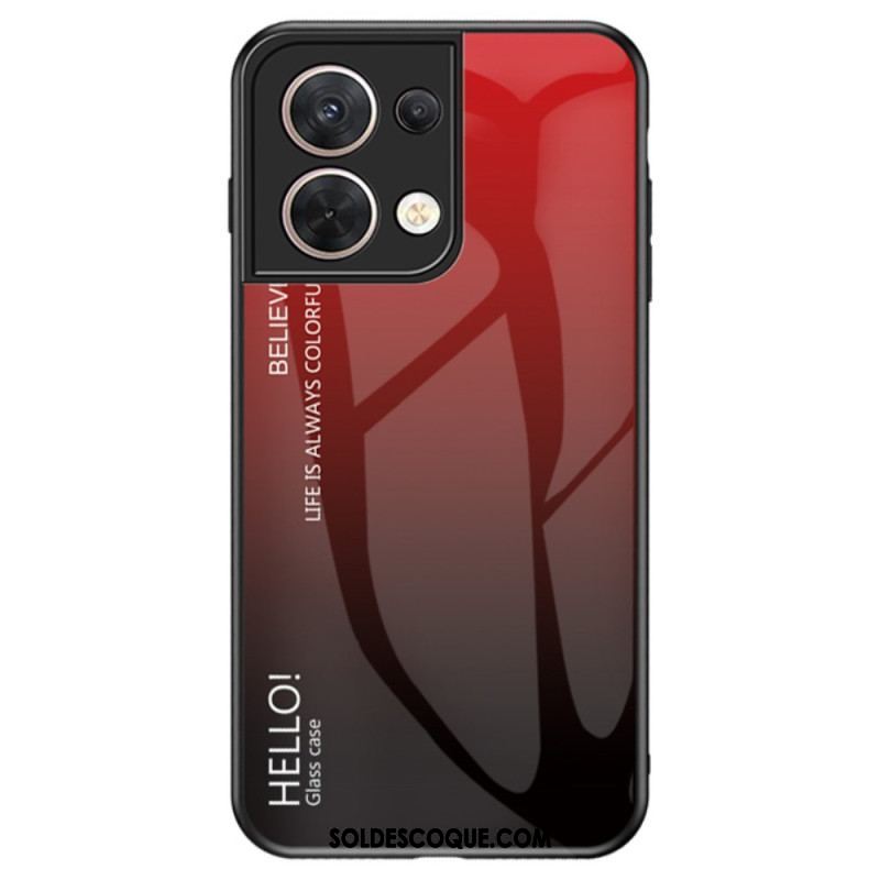 Coque Oppo Reno 8 Verre Trempé Hello