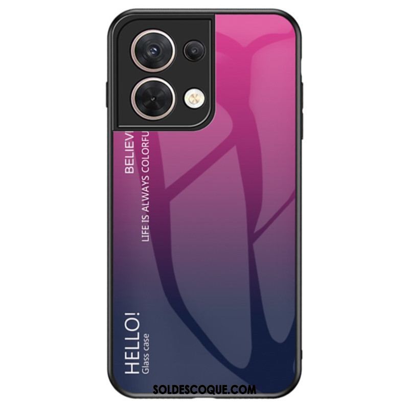 Coque Oppo Reno 8 Verre Trempé Hello