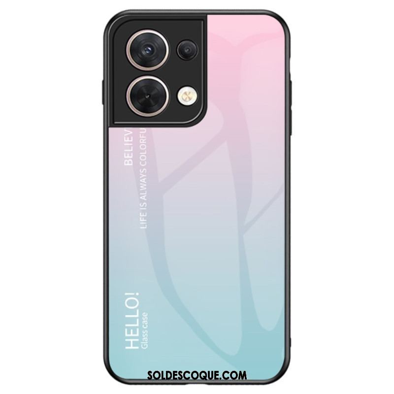 Coque Oppo Reno 8 Verre Trempé Hello