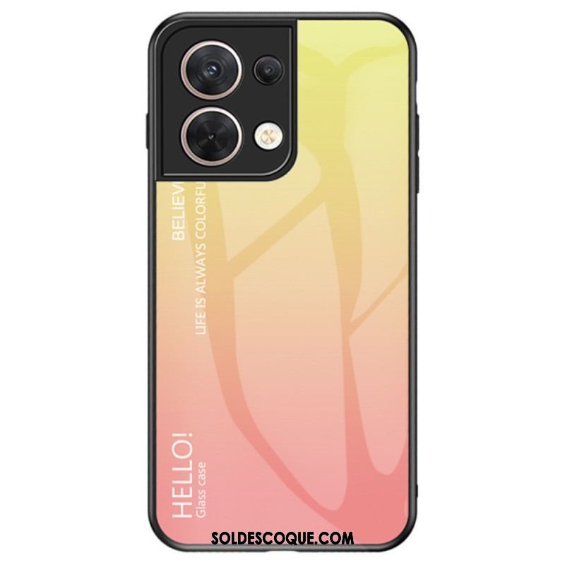 Coque Oppo Reno 8 Verre Trempé Hello