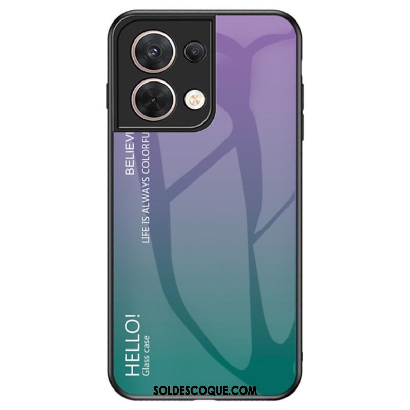 Coque Oppo Reno 8 Verre Trempé Hello